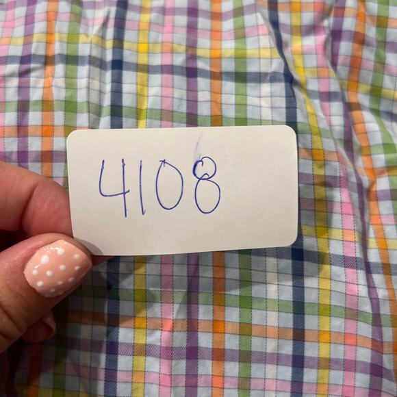 PETER MILLAR Men's Plaid Cotton Button Down Shirt Size XL - Picture 8 of 8